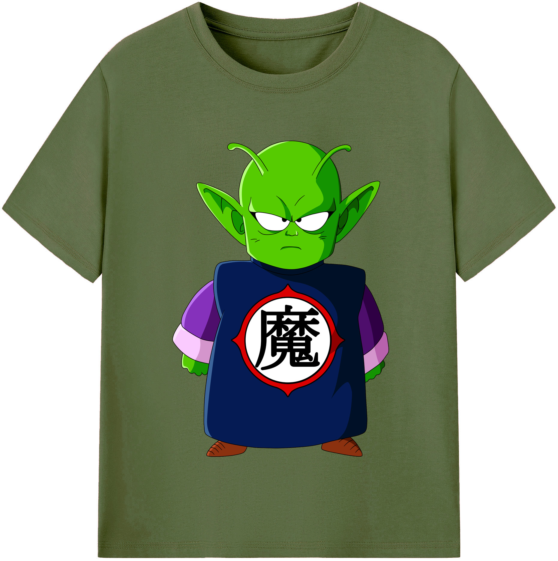 （画像用） ドラゴンボール ピッコロ DRAGON BALL Piccolo 綿100％半袖Tシャツ（フロントプリント）